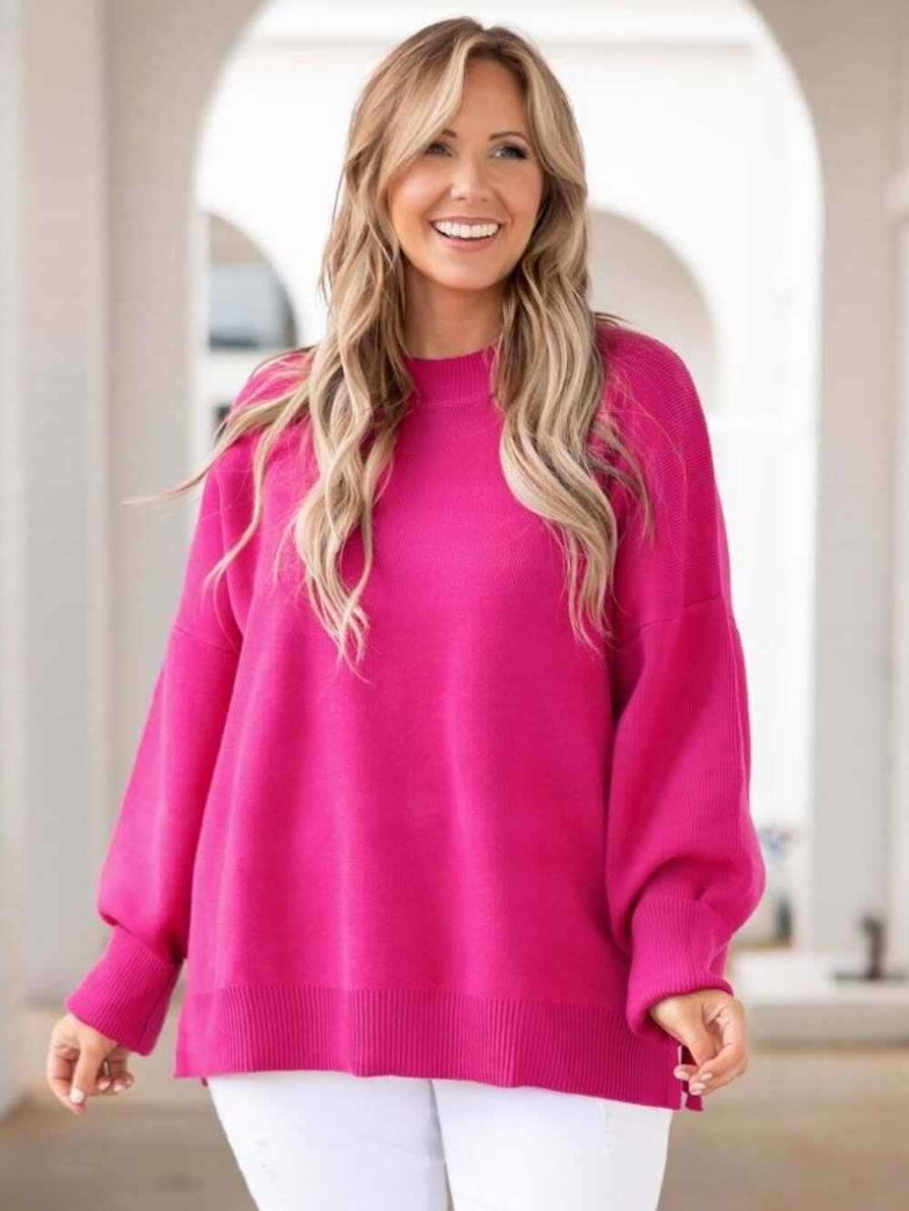 NEW I Chic Soul Stunning Elegance Sweater, Pink